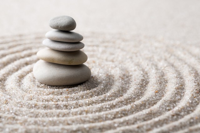 Japanese zen garden